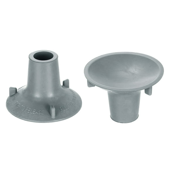 Uxcell 2 Pack Replacement Feet for Shower Chair Bath Seat, 1" ID Heavy Duty Non Slip Rubber Suction Cup, Feet Chair Leg Caps for Shower Stools and Transfer Bench, Gray