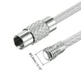 thumbnail image 4 of Uxcell 150mm Length PVC Coated Stainless Steel Keyring Loop Cable Silver 8 Count, 4 of 6