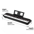 thumbnail image 4 of Homfan Digital Piano 88 Key Fully-Weighted,Piano Keyboard, Full-Size Electric Piano Portable Keyboard for Beginners, with Furniture Stand, Triple Pedals, Power Supply, 4 of 6