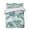 Green, variant on Quilts Full Size Bedding Set, Green Monstera Leaves Lightweight Quilted Comforter, Tropical Blue Palm Leaf Botanical Summer Soft Bedspread Coverlet with Pillow Covers for All Season, 78" x 90"