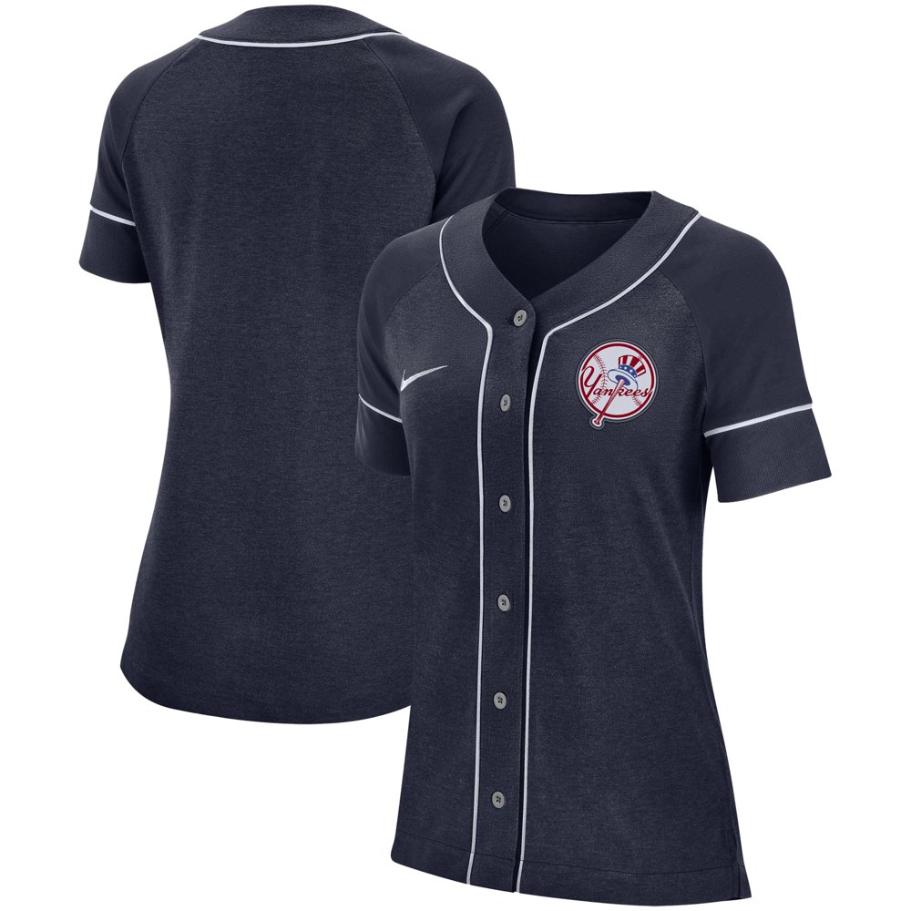New York Yankees Nike Women's Classic Baseball Jersey - Navy - Walmart