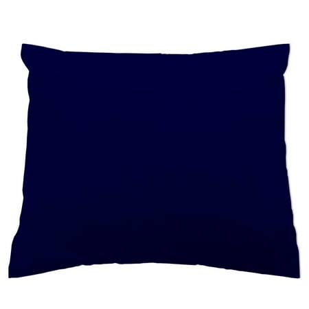 SheetWorld Crib Toddler Pillow Case, 100% Cotton Jersey Knit, Solid Navy Jersey Knit, 13 x 17