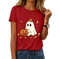 thumbnail image 2 of Akiihool Fall Graphic Tees for Women Halloween Shirts Womens Witch Tshirts They Missed One Shirt Spooky Tee Tops (Red,2XL), 2 of 7