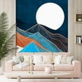 thumbnail image 3 of Idea4wall 3pcs Watercolor Granite Marble Mountain Forest Nature Wilderness Stick Wallpaper Removable Wall Murals Large Wall Stickers for Home Decoration, 108"x72", 3 of 5