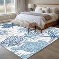 thumbnail image 4 of Non-Slip Rug Pad Rugs Ocean Sea Turtle Blue Coral Rectangle Area Rugs 5x7Ft Soft Carpet Pads for Living Room Kids Room, Sea Starfish Seahorse, 4 of 9