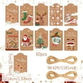 thumbnail image 2 of Christmas Gift Tags Set - Vintage Kraft Paper Xmas Decor for Parties, 2 of 7