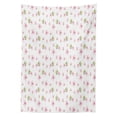 thumbnail image 3 of Ambesonne Cherry Blossom Tablecloth Rectangular Table Cover, Tender Spring, 52"x70", Pale Pink Green White, 3 of 4