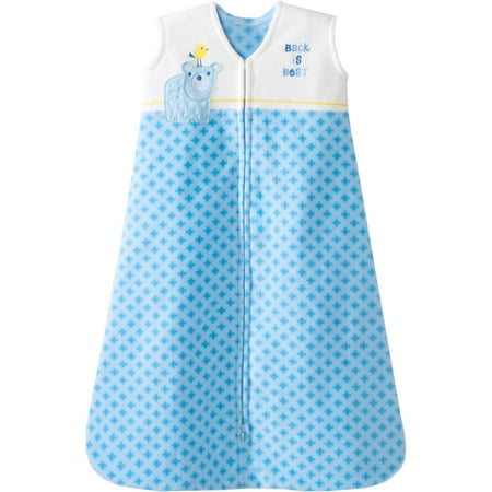 - HALO SleepSack Wearable Blanket, Microfleece, Blue Geo Bear, Medium