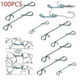 thumbnail image 3 of MYG 100pcs Fast Fishing Swivel Snap Clips Stainless Steel Swivels Snap Size S-XXL, 3 of 7