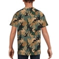 thumbnail image 5 of Wukai Camouflage Rabbit Youth Unisex Short Sleeve T-Shirt for Boys, Girls, Teens, and Kids-Small, 5 of 7