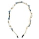 thumbnail image 1 of Diadema ondulada vintage con diamantes de imitación, diadema de perlas sintéticas, diadema para mujer, azul marino, 1 of 7