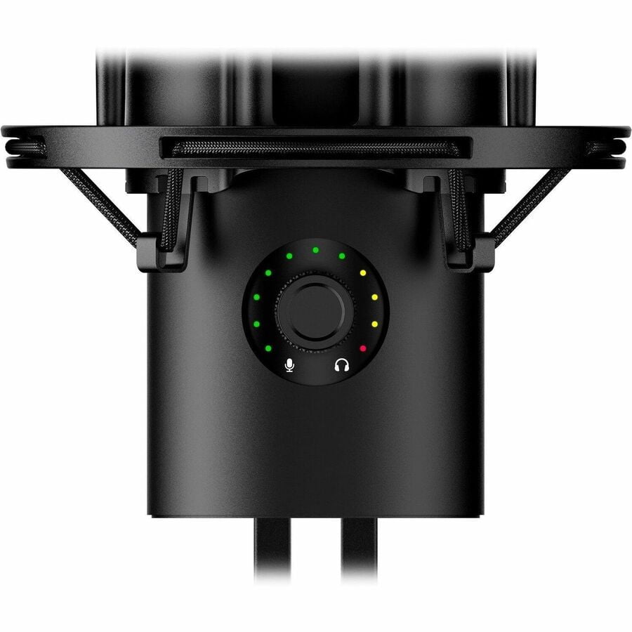 HyperX QuadCast 2 S – USB Microphone, with RGB Lighting, Streaming and Podcasting, with On-Board Controls, LED Lighting, Removable Shock Mount, PC, Mac, USB-C - Black
