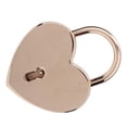 thumbnail image 2 of Riousery Vintage Heart Shape Metal Padlock Rose Gold Key Lock for Jewelry Box Luggage Household Craft Supplies 1.8 x 2.3 inches / 45 x 59 mm, 2 of 9
