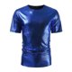 thumbnail image 2 of pstuiky camisetas para hombre, Camisa de lentejuelas de moda para hombre, con cuello vuelto brillante y manga larga. camisas casuales para hombre l, 2 of 7
