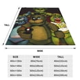 thumbnail image 4 of Lsque Five Nights At Freddy'S Pattern Fuzzy Fleece Throw Blanket Extra Large,Super Soft,Fluffy and Warm Blankets for Couch,Bed,All Season Use (40"x30"), 4 of 7