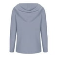 thumbnail image 4 of AGWOLF Women's Ribbed Knit Sweater Cozy Quater Zip Up Hooded Pullover Loose Solid Color Long Sleeve Tops, 4 of 6