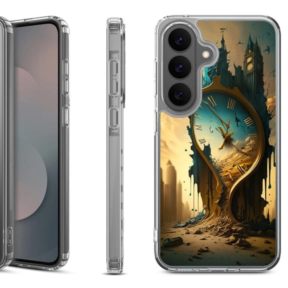 Shockproof Phone Case for Samsung Galaxy A37 5G, by OneToughShield - Melting Clock