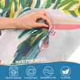 thumbnail image 3 of Yayeee Kitchen Curtains Tier Pair Light Filtering 27"x36" Rod Pocket Short Cafe Window Panel, Floral Seaside, 3 of 7