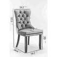 thumbnail image 6 of Velvet Upholstered - Chrome Accents - Kitchen Dining - Fashionable Seating Option, 6 of 6