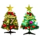 thumbnail image 2 of Árbol de Navidad de mesa de 30 cm, mini árbol de pino artificial de Navidad con luces LED y adornos, 2 of 8