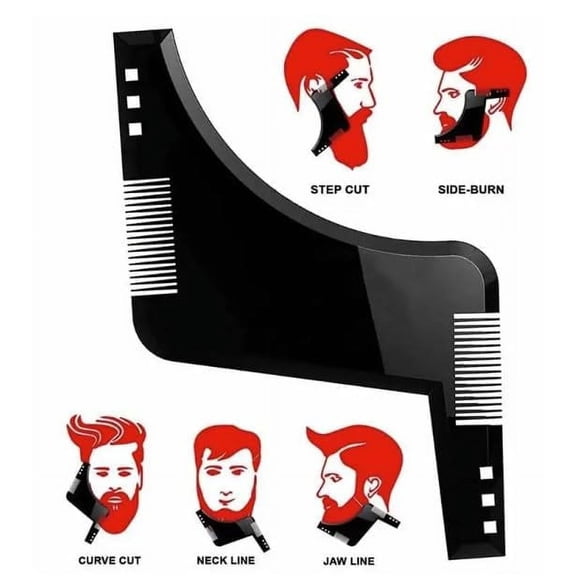 Plastic Beard Comb Beard Hair Comb (One Size, 2, Count)