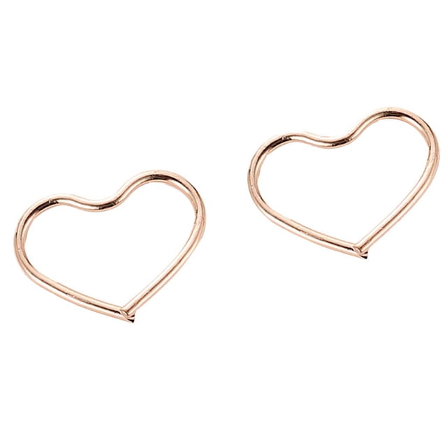 Pendientes hipoalergénicos de aro con forma de corazón de amor, pendientes para piercing de oreja, regalo Oro Hugo Pendientes de aro con forma de corazón