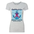 thumbnail image 2 of Wild Bobby Faith Hope Love Breast Cancer Awareness Anchor Breast Cancer Awareness Women Slim Fit Junior Tee, Heather Grey, XX-Large, 2 of 6
