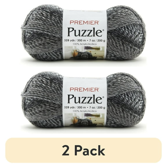 (2 pack) Premier Yarns - Puzzle Yarn - Sudoku - 7oz 328yds - 5 Bulky Weight - Acrylic