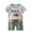 Q138-Gray, variant on hengsof Cute Summer Short Sleeve Crew Neck T-Shirt Shorts Set Suitable for Boys Aged 6 Months To 6 Years Lightweight Soft Printed Boys' Clothing Set