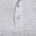 thumbnail image 4 of Camiseta 100% de algodón con cuello Henley para hombre, camisetas informales de manga corta de verano de alta calidad, Camiseta básica de moda para hombre, 4 of 5