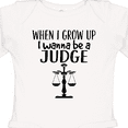 thumbnail image 4 of Inktastic Future Judge Law Scale Boys or Girls Long Sleeve Baby Bodysuit, 4 of 5