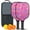 Black-2, variant on Pickleball Paddles Set Of 2, Fiberglass Surface, Sweet Candy Print, 4 Balls & Bag