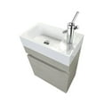 thumbnail image 6 of Cutler Kitchen and Bath Piccolo 18" Space Saver Wood Bathroom Vanity in Gray, 6 of 6