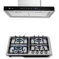 thumbnail image 1 of FLINE | Combo parrilla de gas y campana extractora 60 cm | Pared Tipo T | Acero Inox |MA4HA60, 1 of 5