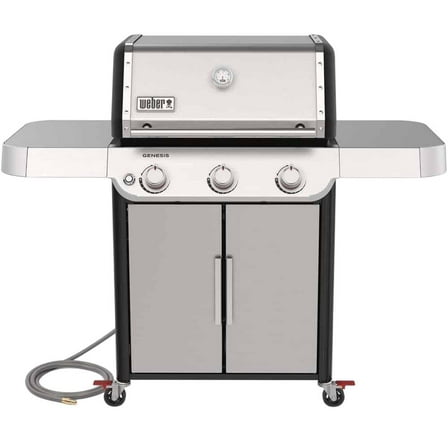 Weber Genesis S-315 3 Burner Natural Gas Grill Stainless Steel