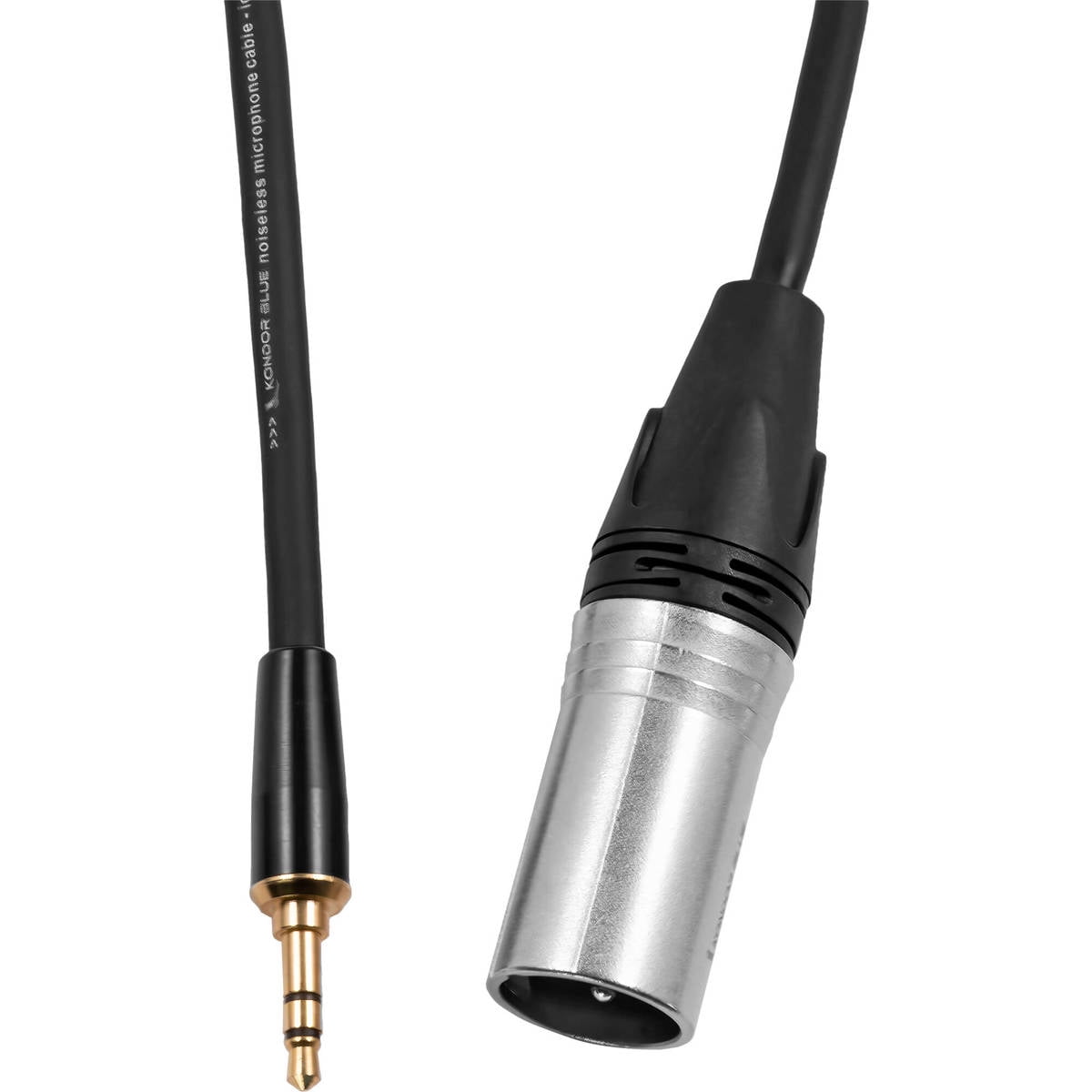 Kondor Blue 16" XLR Male to 3.5mm Male Mini TRS Cable