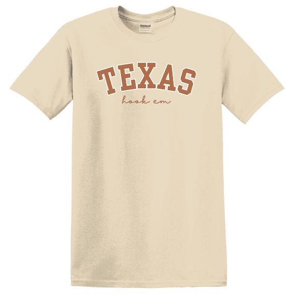 Leaf University Of Texas Hook Em College Game Day Longhorn Football Graphic T-Shirt