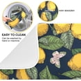 thumbnail image 2 of Vivid Lemon Dish Drying Mat for Kitchen Counter, Ultra Absorbent Reversible Microfiber Dishes Drying Rack Pad Heat-resistant Mats 16x18in, 2 of 7