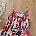 thumbnail image 7 of YWDJ Big Girl Party Dresses Girls Dress Skirt Little Girl Skirt Slim Princess Dress Kids Striped Floral Halter Panty Dress Red 18 Months, 7 of 7