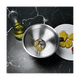 thumbnail image 2 of Embudo de cocina de acero inoxidable 304 de 5,1 pulgadas con filtro de alimentos de malla 200 para transferir líquidos, aceite y hacer mermeladas, 2 of 6