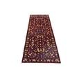thumbnail image 2 of Maroon Red Floral 3X8 Chobi Serapi Oriental Rug, 2 of 11