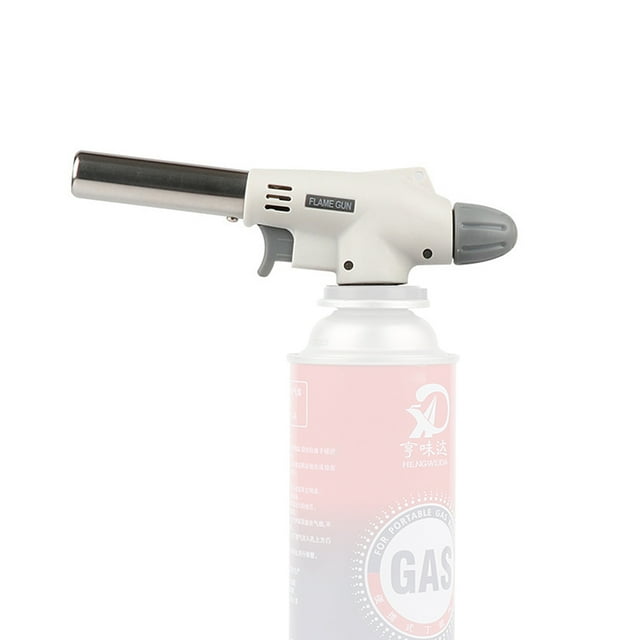Chalumeau à Gaz de Cuisine, Chalumeau Soufflant, Brûleur, Chalumeau Culinaire au Butane pour Pâtisseries, Desserts, Cuisson, Brasage, Camping, Randonnée