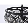 thumbnail image 6 of Urban Classic Madison 4 Light Matte Black Pendant Silver Shade (Grey) Royal Cut Crystal, 6 of 8