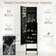 thumbnail image 6 of Costway Jewelry Mirrored Cabinet Armoire Organizer Storage Box w/ Stand Christmas Gift, 6 of 10