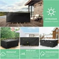 thumbnail image 5 of Patio Furniture Cover Waterproof, Outdoor Furniture Cover for Winter, Dinosam Durable Outdoor Furniture Cover with 4 Windproof Buckles,Black Patio Table Cover Fits, 5 of 11