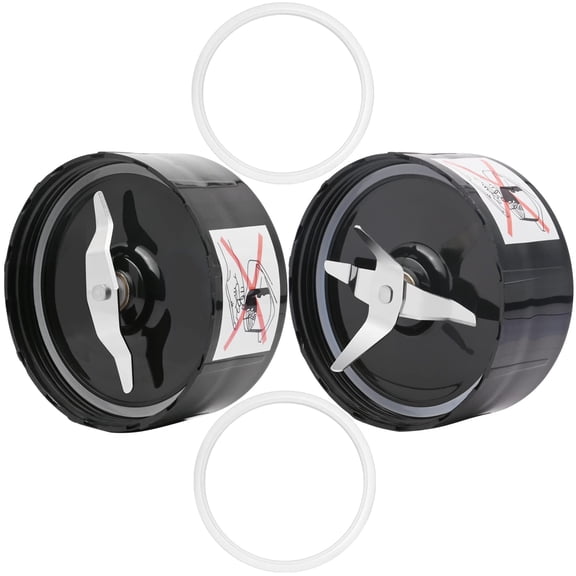 Compatible with Magic Bullet MB1001 250W Blender, Replacement Parts Set with Cross Blade, Mono Wing Blade, Seals for Leakproof Blending, Black