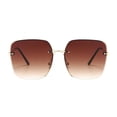 thumbnail image 2 of Only Moment Brown Sunglasses Accessories for Women Polyester Trendy Rectangle Womens Mens Shades Sun Glasses One Size, 2 of 5