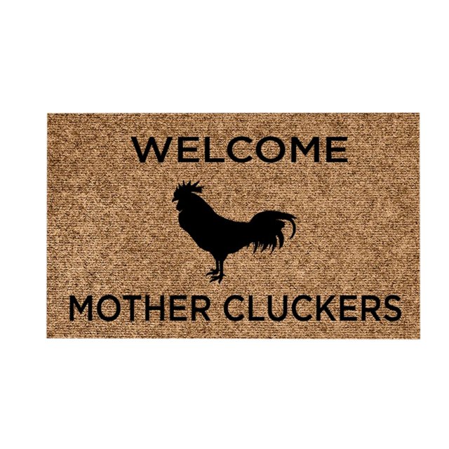 Indoor Outdoor Welcome Doormat - Cute Fun Pet Prints & English Letter Design, Non-Slip Durable Mat for Front Door, Patio, Home Decor - All-Weather Floor Mat for Entryway, Porch, Kitchen