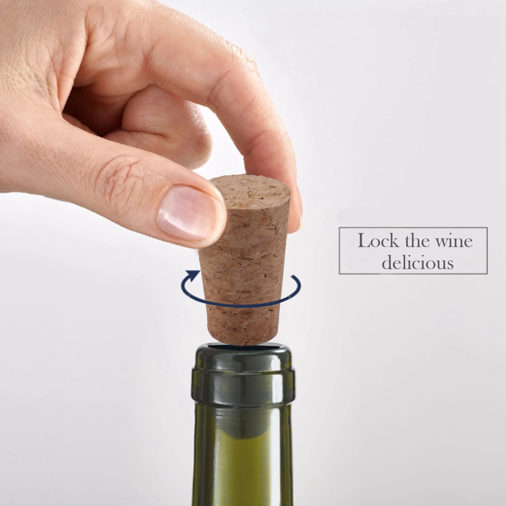 Wood Bottle Stopper,Soft Wood Corks,Tapered Cork Wooden Beer Bottle