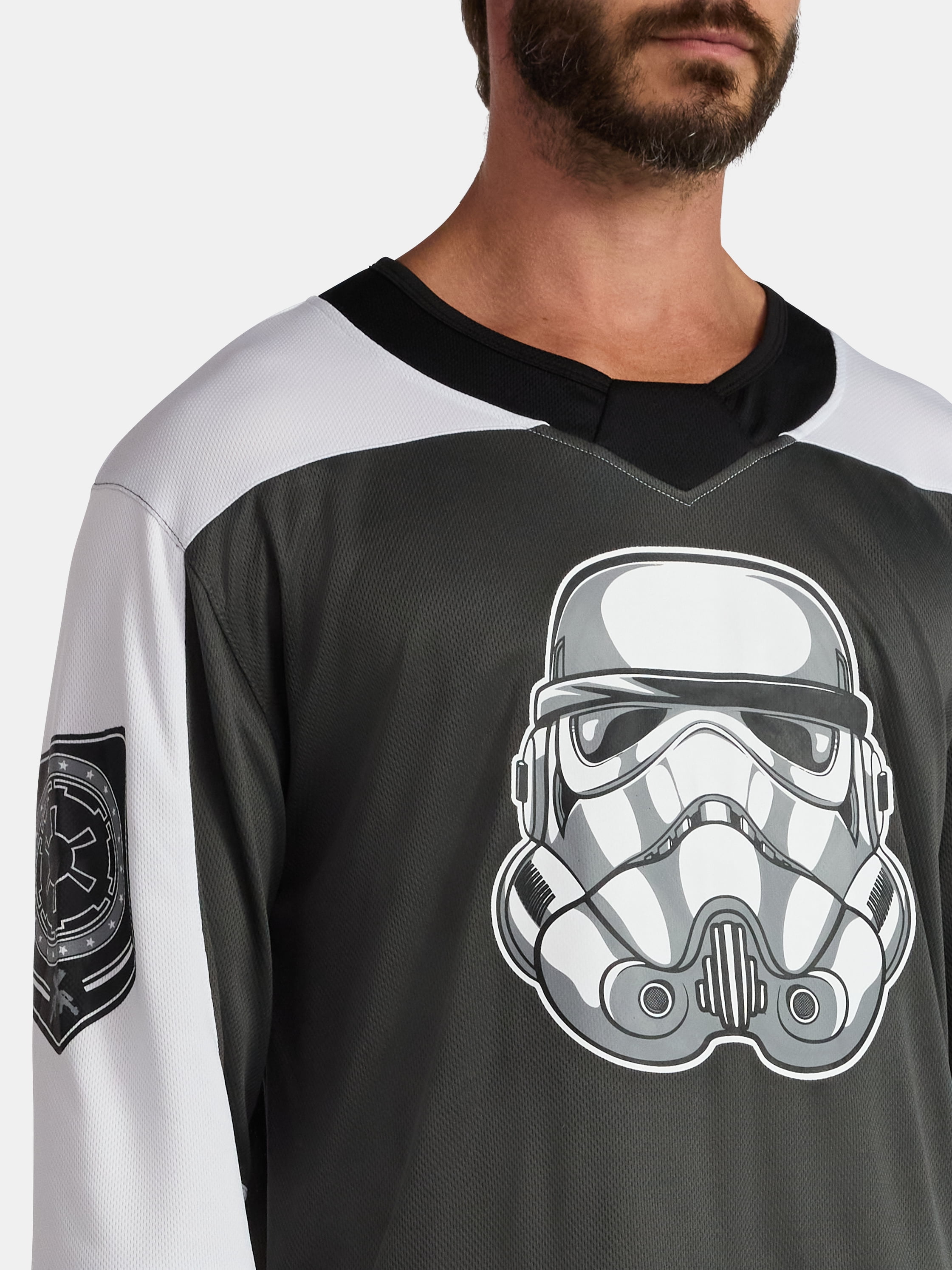 Star Wars Men's & Big Men's Stormtrooper Hockey Jersey, Sizes XS-3XL